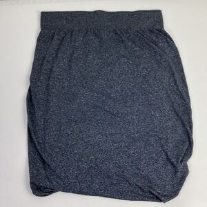 Lululemon Stillness Tube Skirt Blue Heathered Knit Pull On Lounge Size 10
